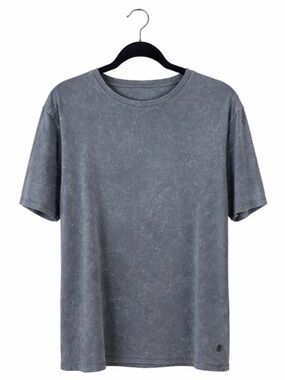 Classic Washed Crewneck T-Shirt - Gray John Varvatos men’s